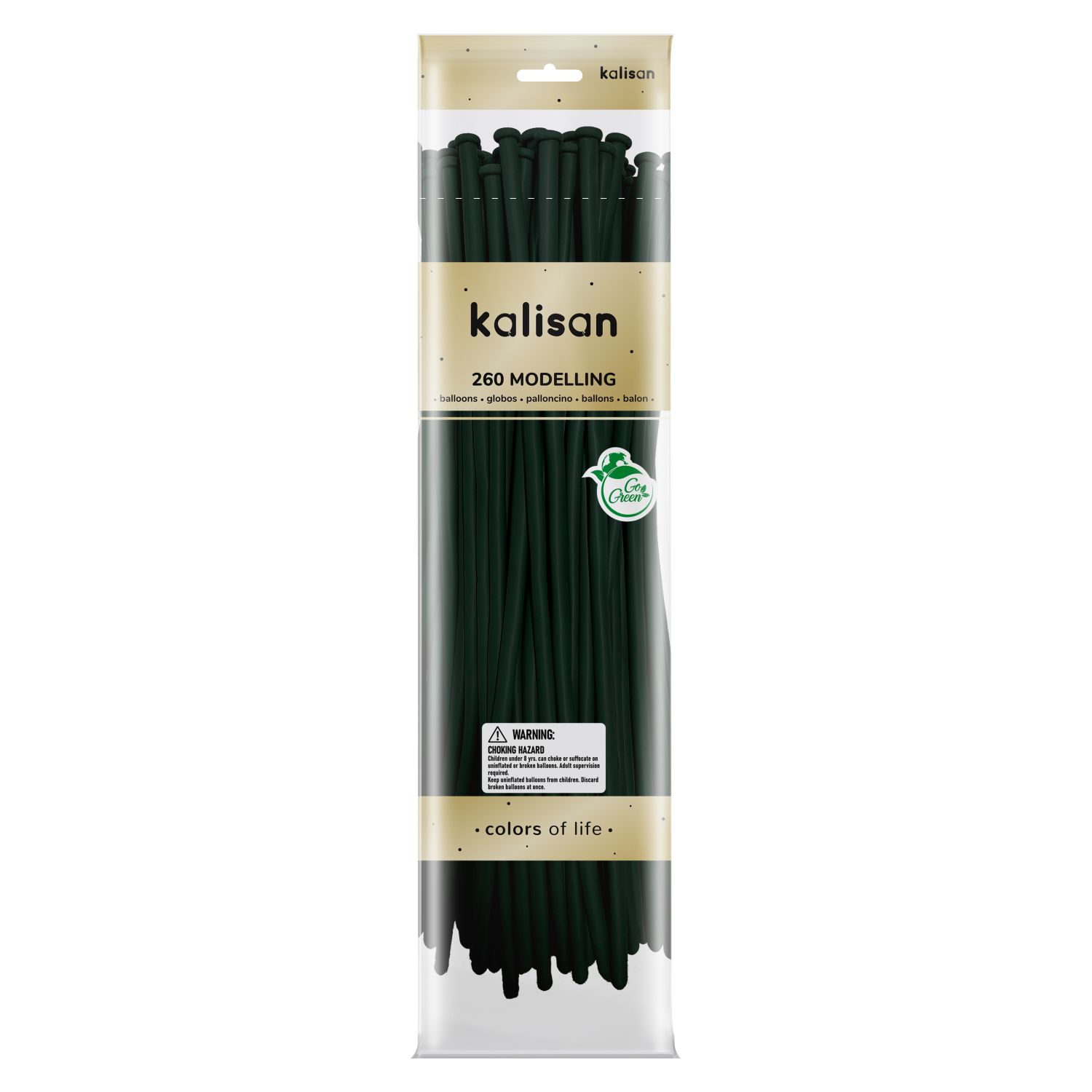 Kalisan Standard Dark Green Modelling Balloons