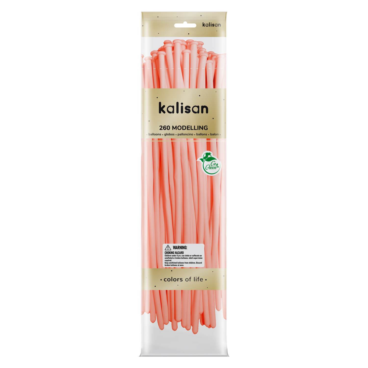 Kalisan Standard Baby Pink Modelling Balloons