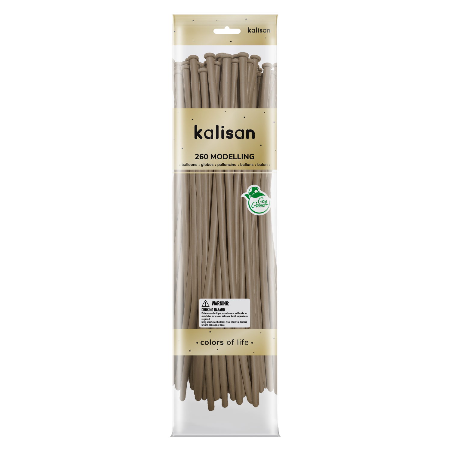 Kalisan Standard Hazelnut Modelling Balloons