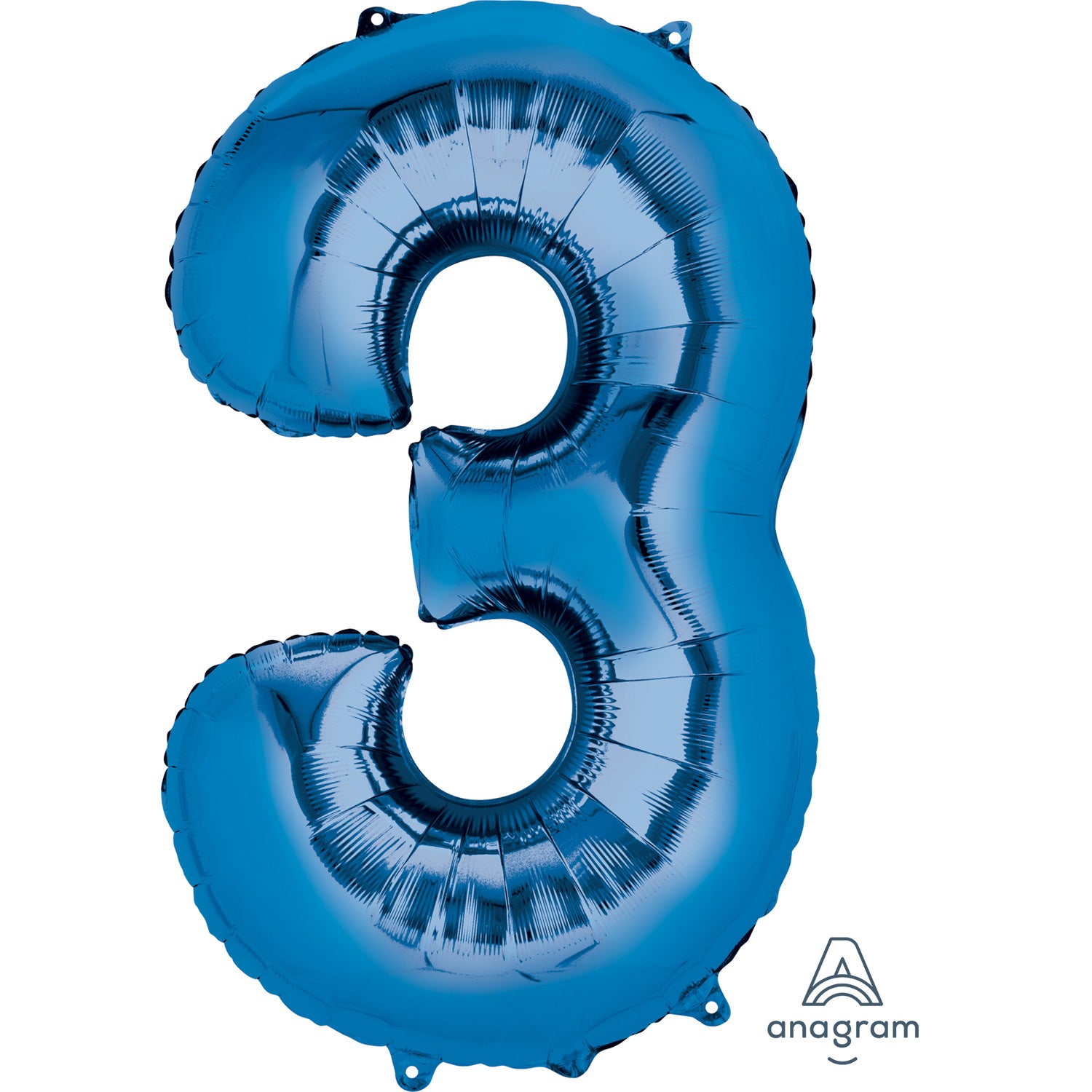 Anagram SuperShape Anagram Blue Foil Numbers 0-9