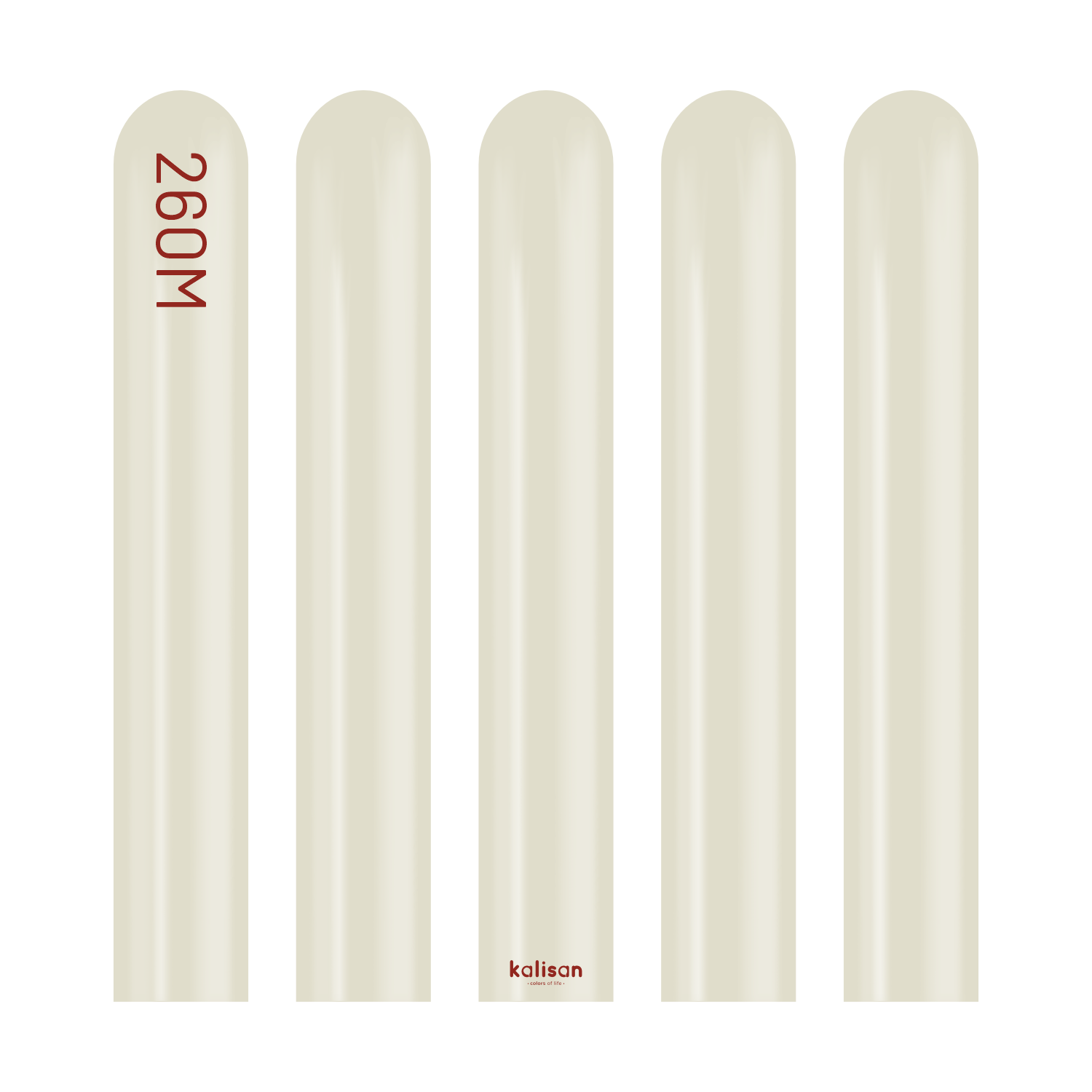 Kalisan Aura Ivory White Modelling Balloons