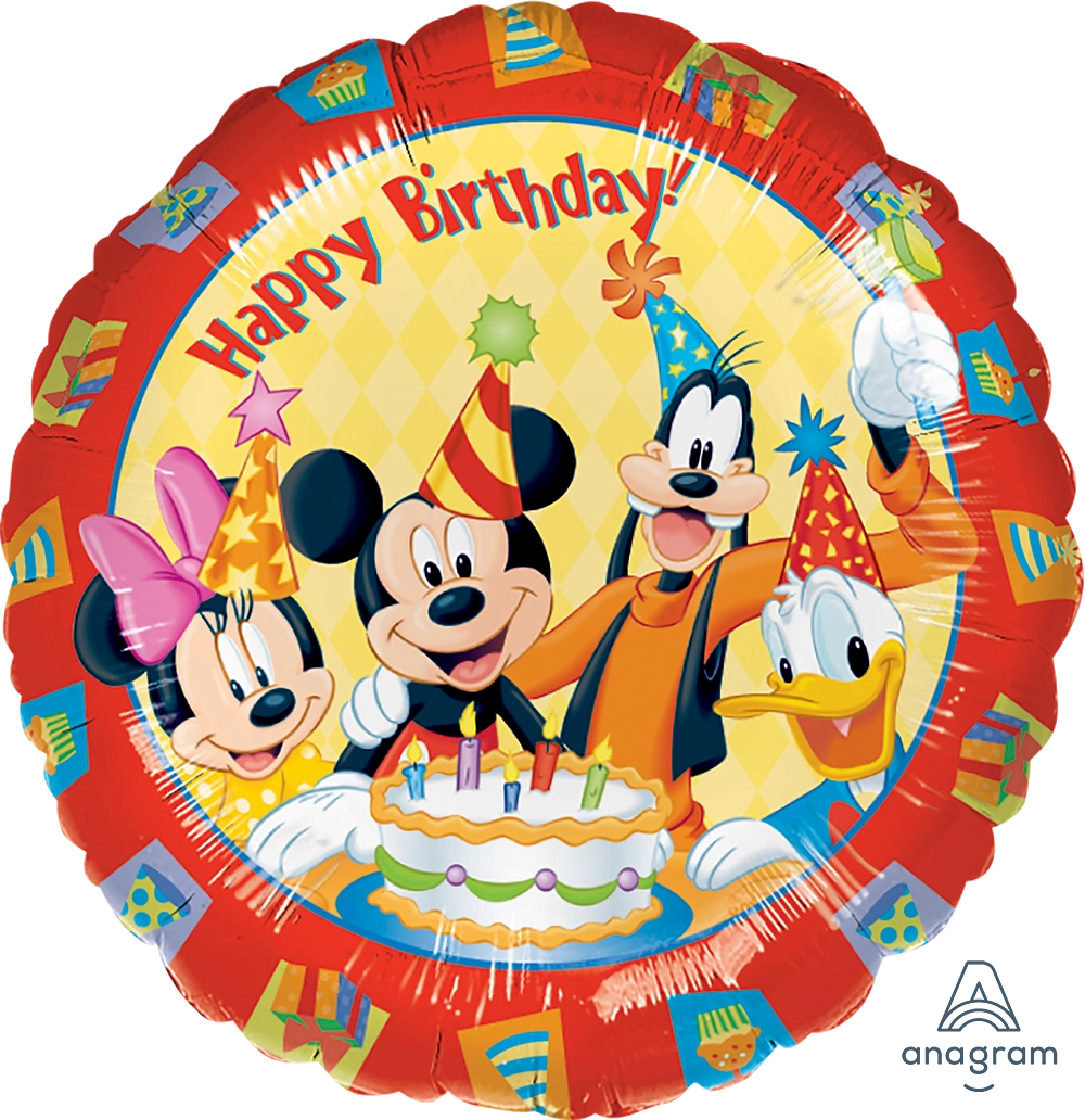 Anagram Mickey Friends Happy Bday Foil