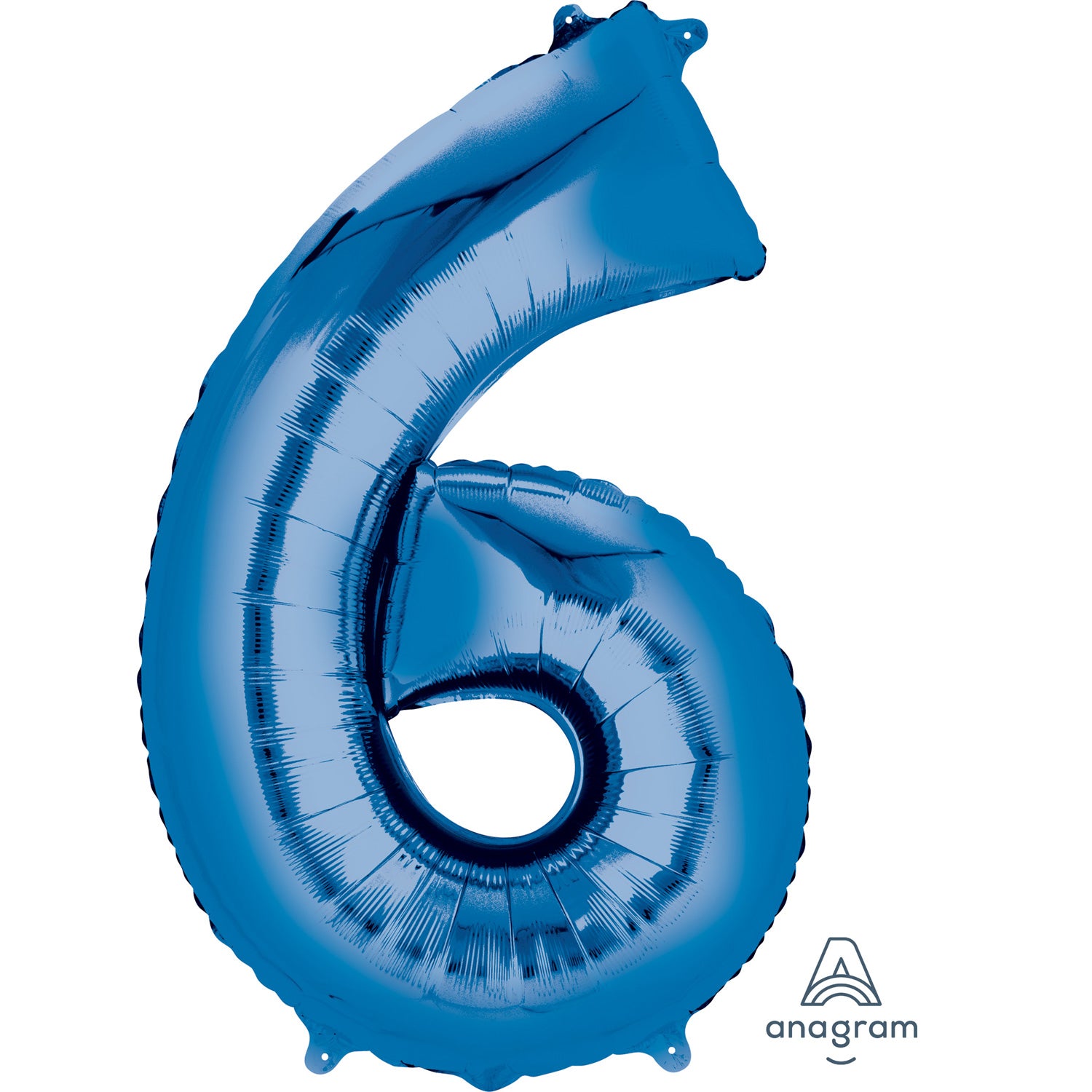 Anagram Minishape Anagram Blue Foil Numbers 6