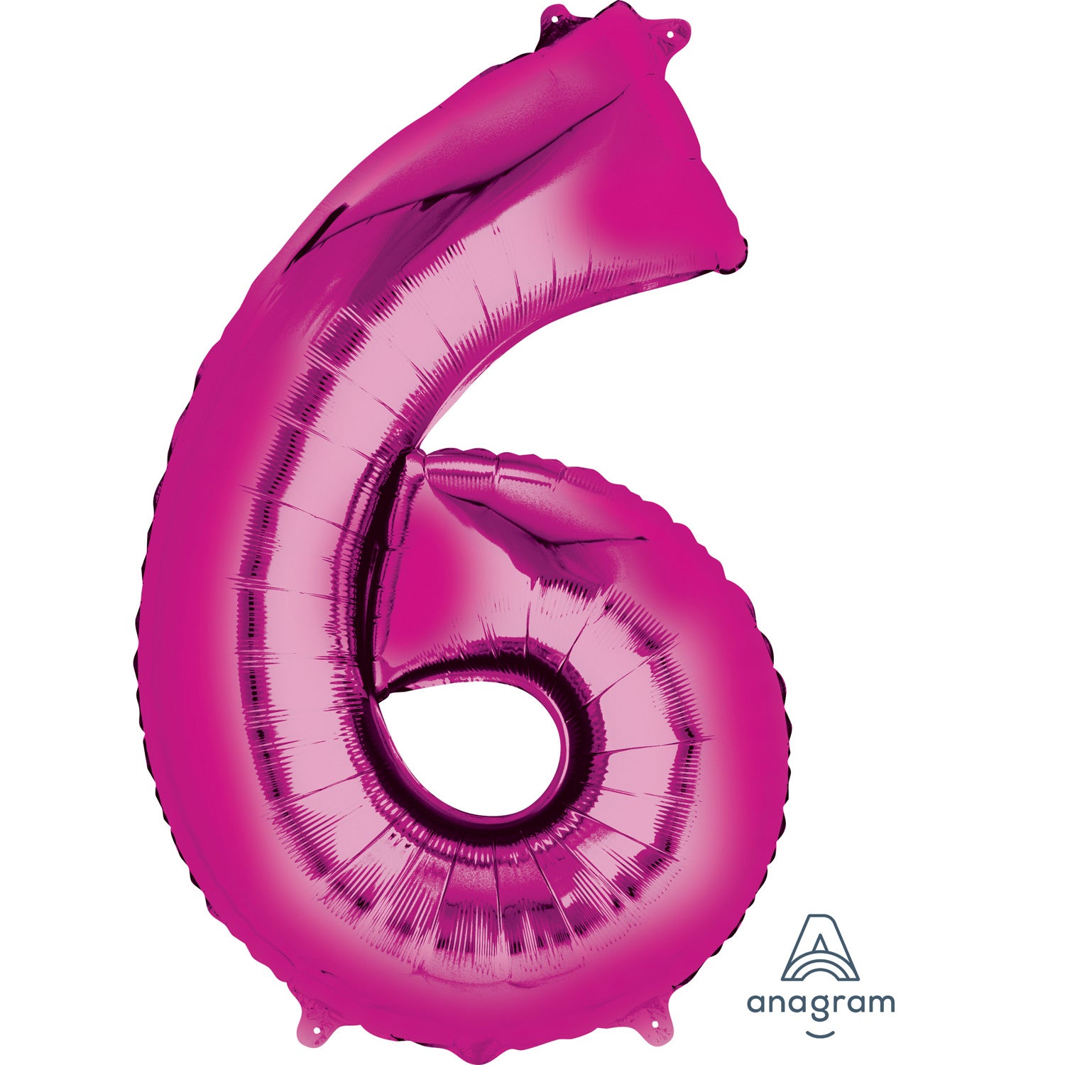Anagram Minishape Anagram Pink Foil Numbers 6