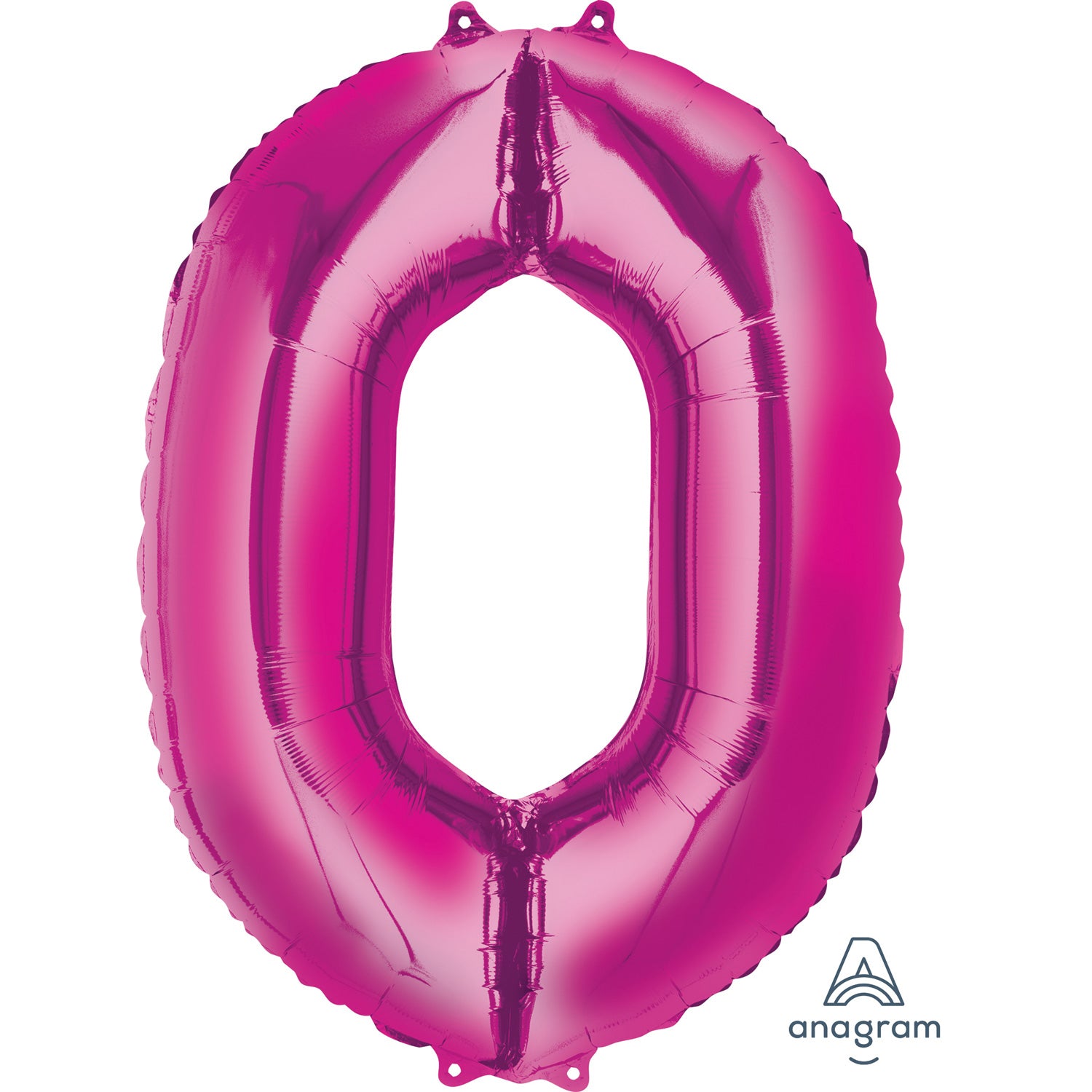 Anagram SuperShape Pink Foil Numbers 0