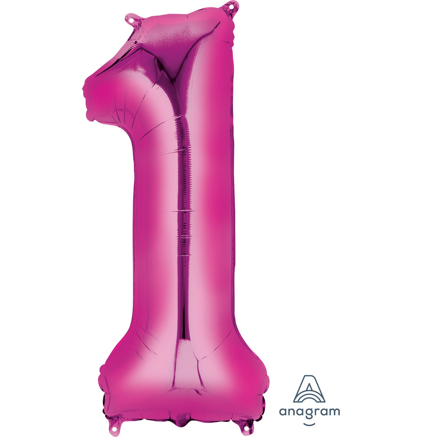 Anagram SuperShape Pink Foil Numbers 1