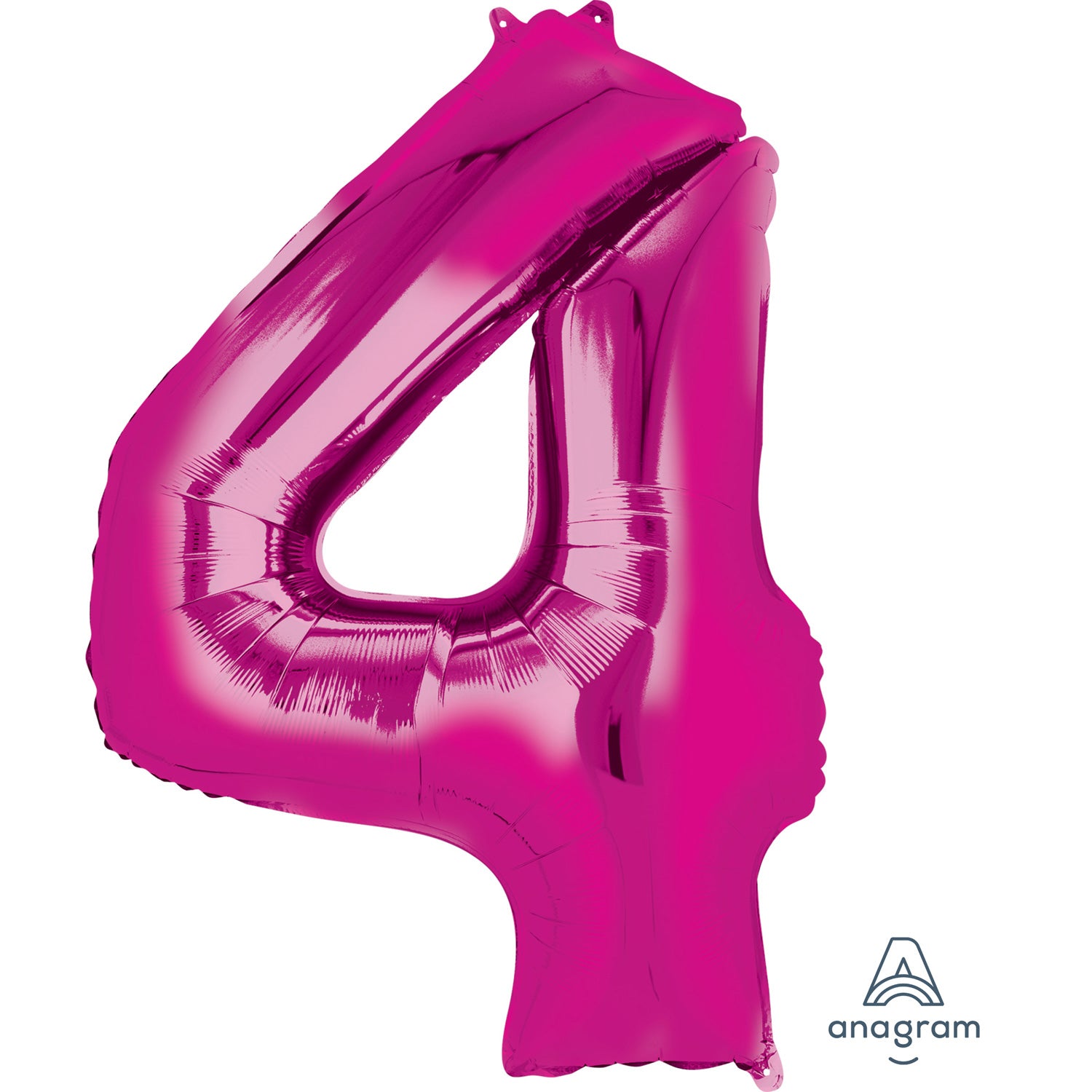 Anagram SuperShape Pink Foil Numbers 4