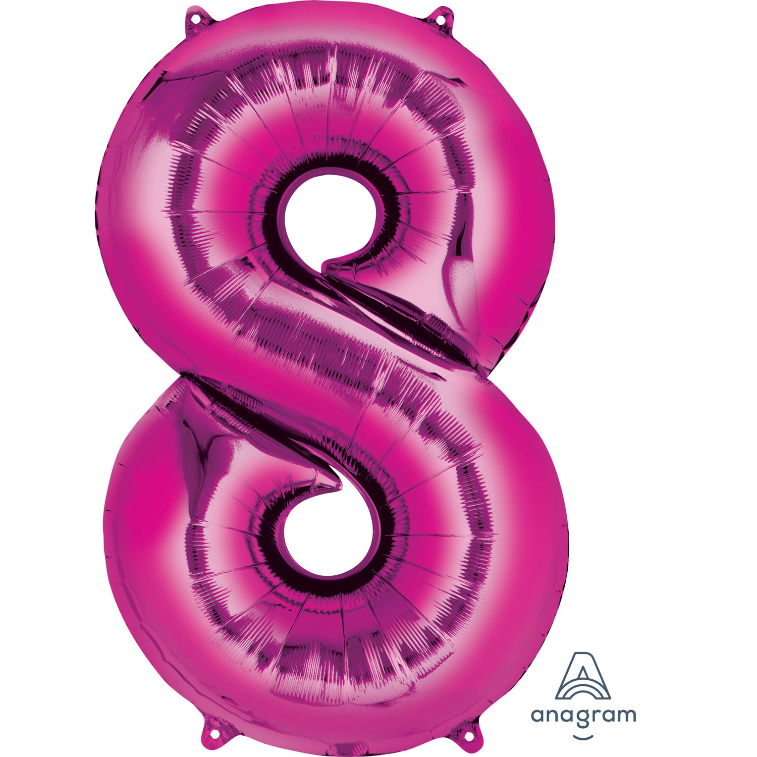 Anagram SuperShape Pink Foil Numbers 8