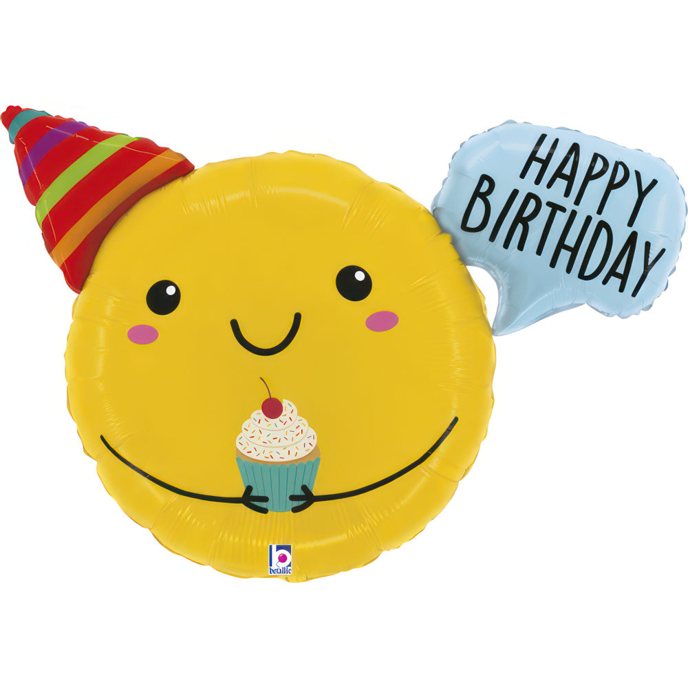 Betallic Birthday Smiley Foil – Pro Balloon Shop