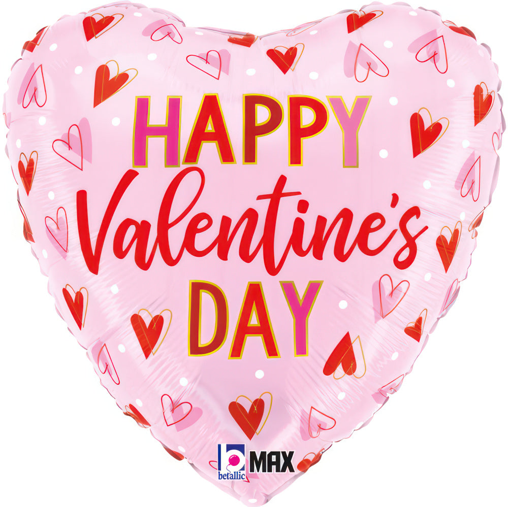 Betallic Valentines Heart Foil