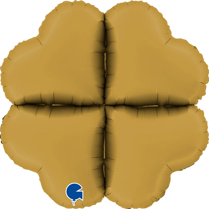 Grabo Balloon Base - Satin Gold hearts