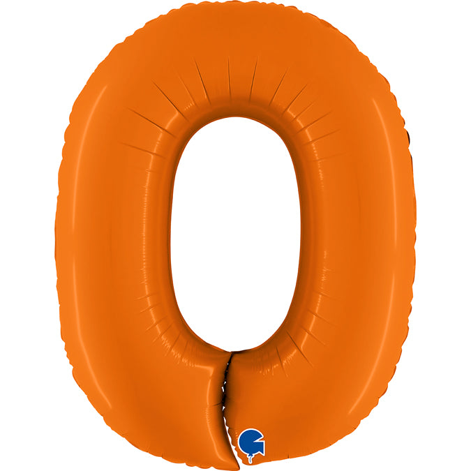 Grabo Matte Orange Foil Numbers 0