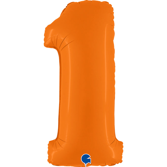 Grabo Matte Orange Foil Numbers 1