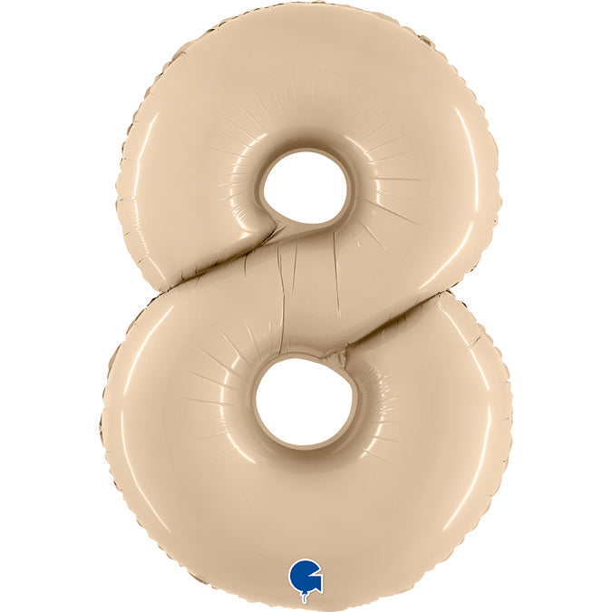 Grabo Satin Cream Foil Numbers 8