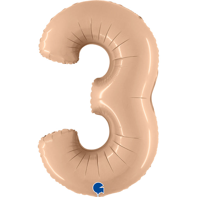 Grabo Satin Nude Foil Numbers 3