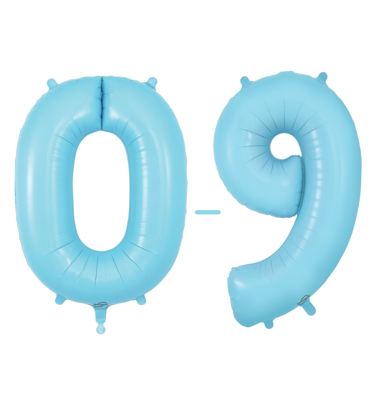 Oaktree Matte Blue Foil Numbers 0-9