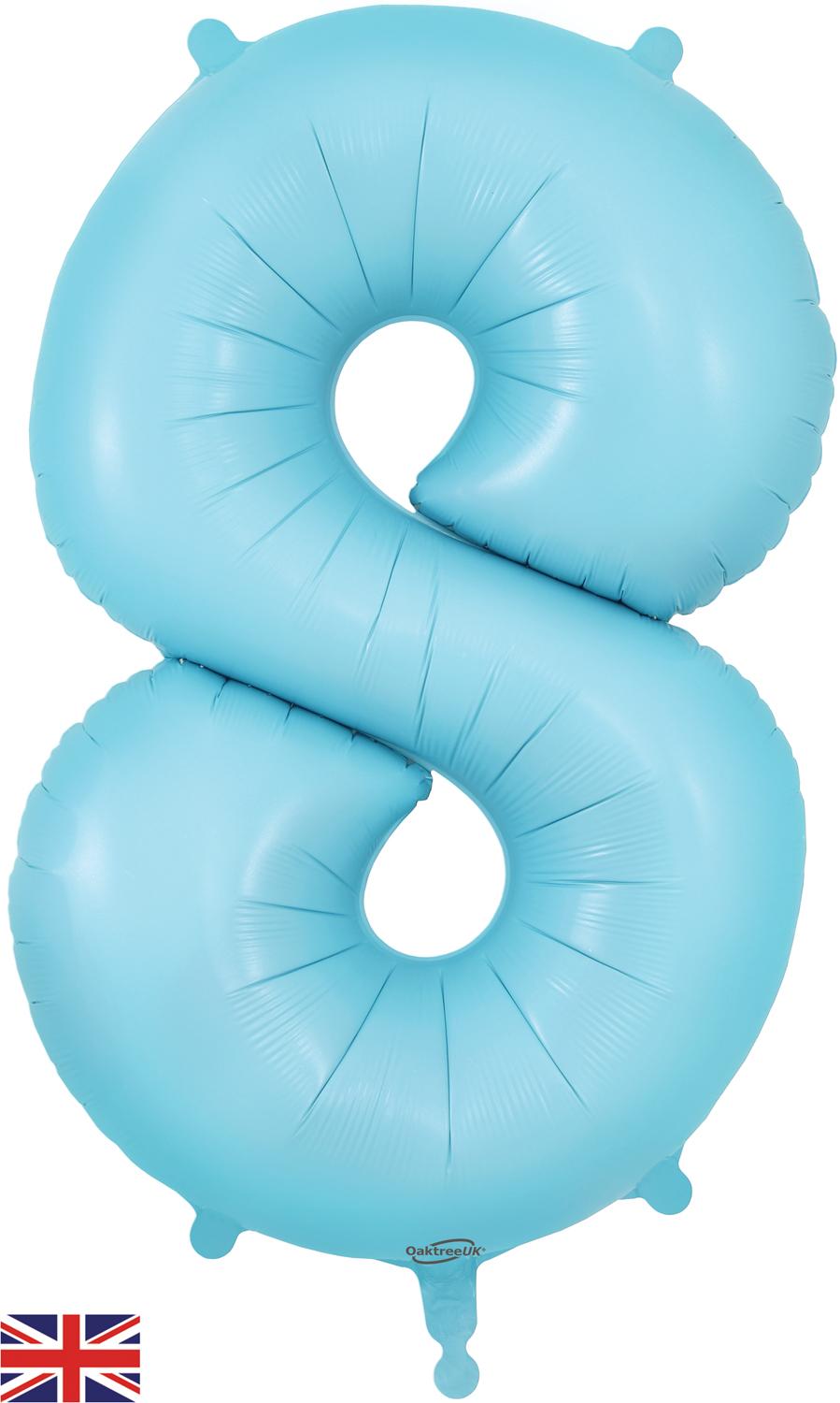 Oaktree Matte Blue Foil Numbers 8