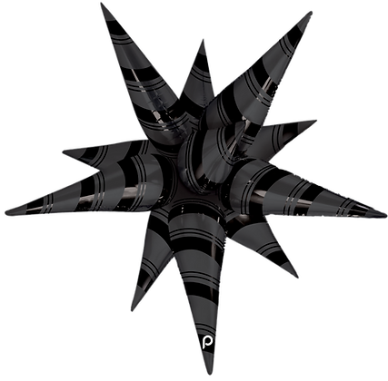 Prima Black Matt & Shiny Starburst