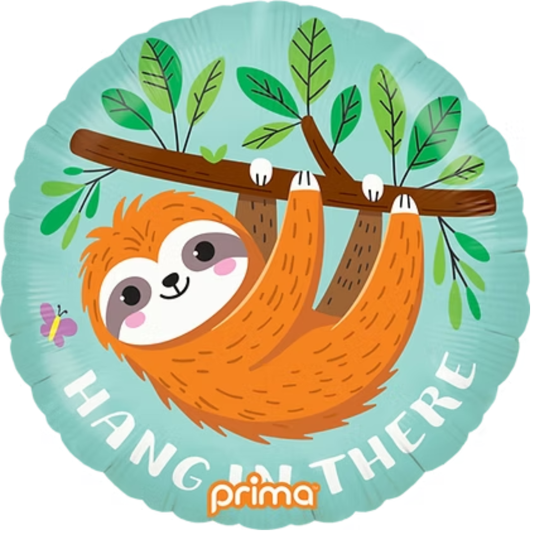 Prima Hang In There Sloth Round