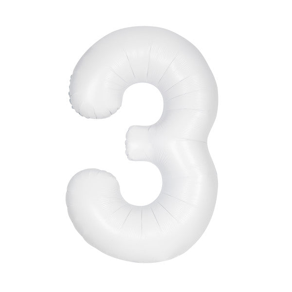 Unique_Matte_White_Number_3