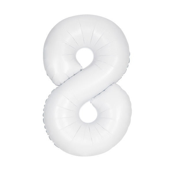 Unique_Matte_White_Number_8