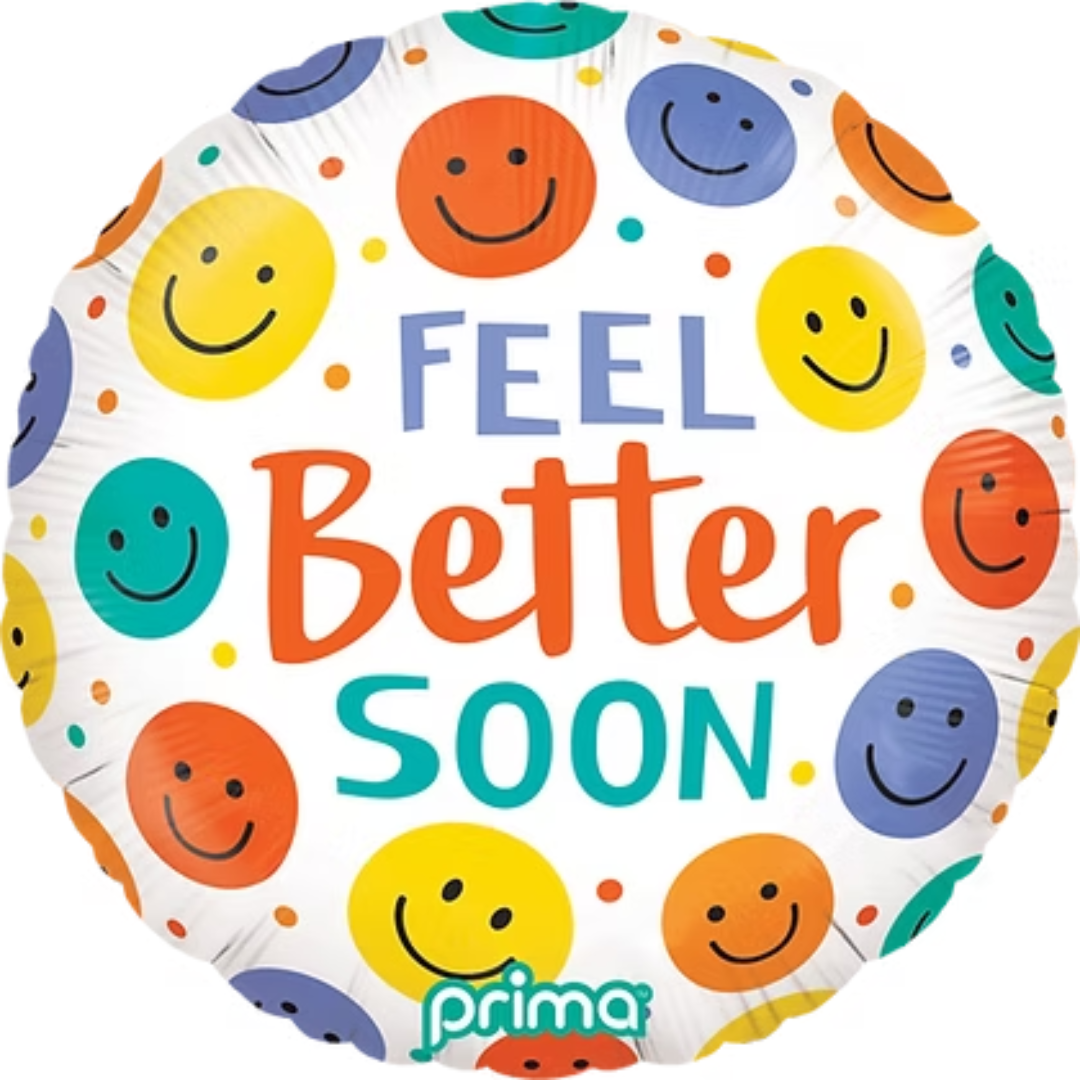 Prima Feel Better Soon Smile Faces Round