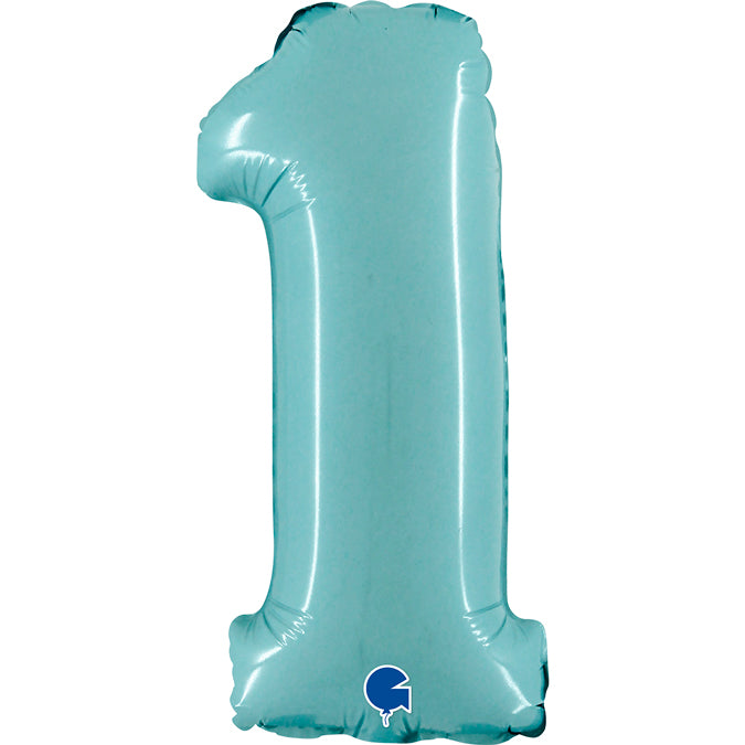 Grabo Mini Pastel Blue Foil Numbers 1