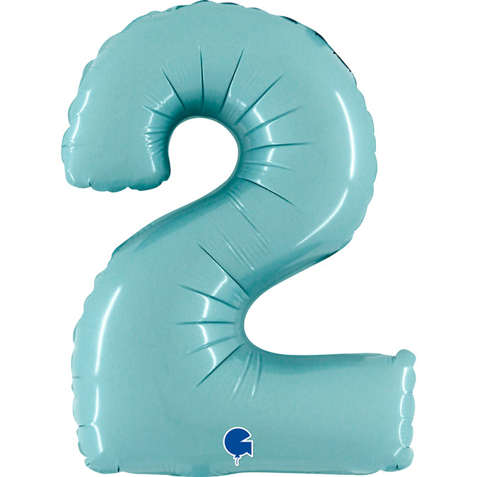 Grabo Mini Pastel Blue Foil Numbers 2