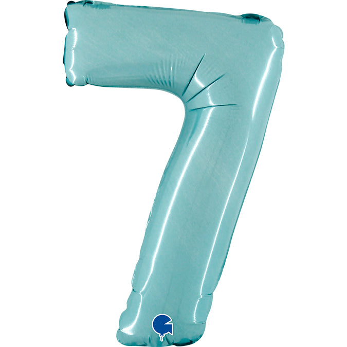 Grabo Mini Pastel Blue Foil Numbers 7