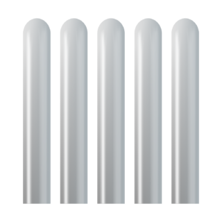 Kalisan Mirror Chrome Silver Modelling Balloons