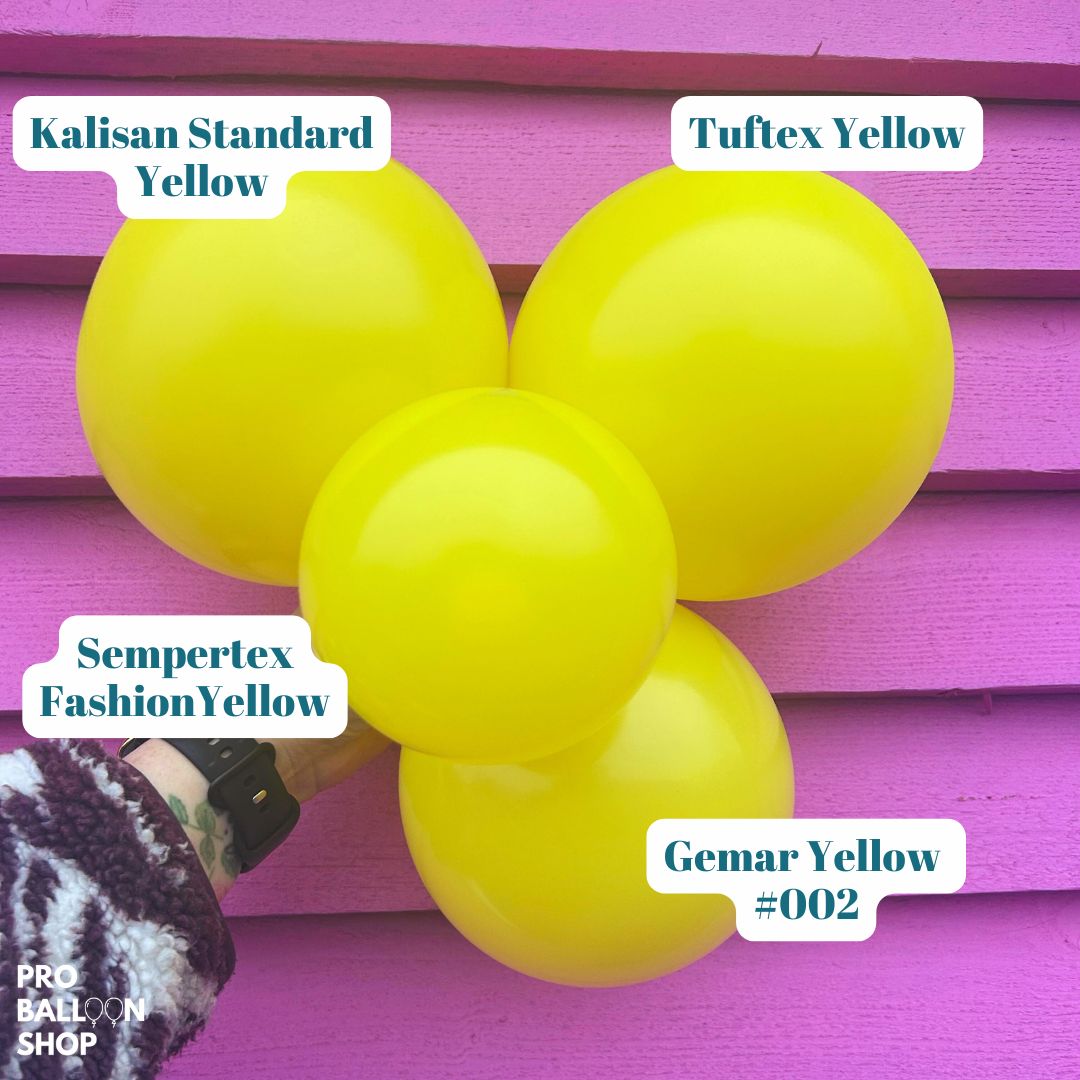 Colour Chart - Yellow