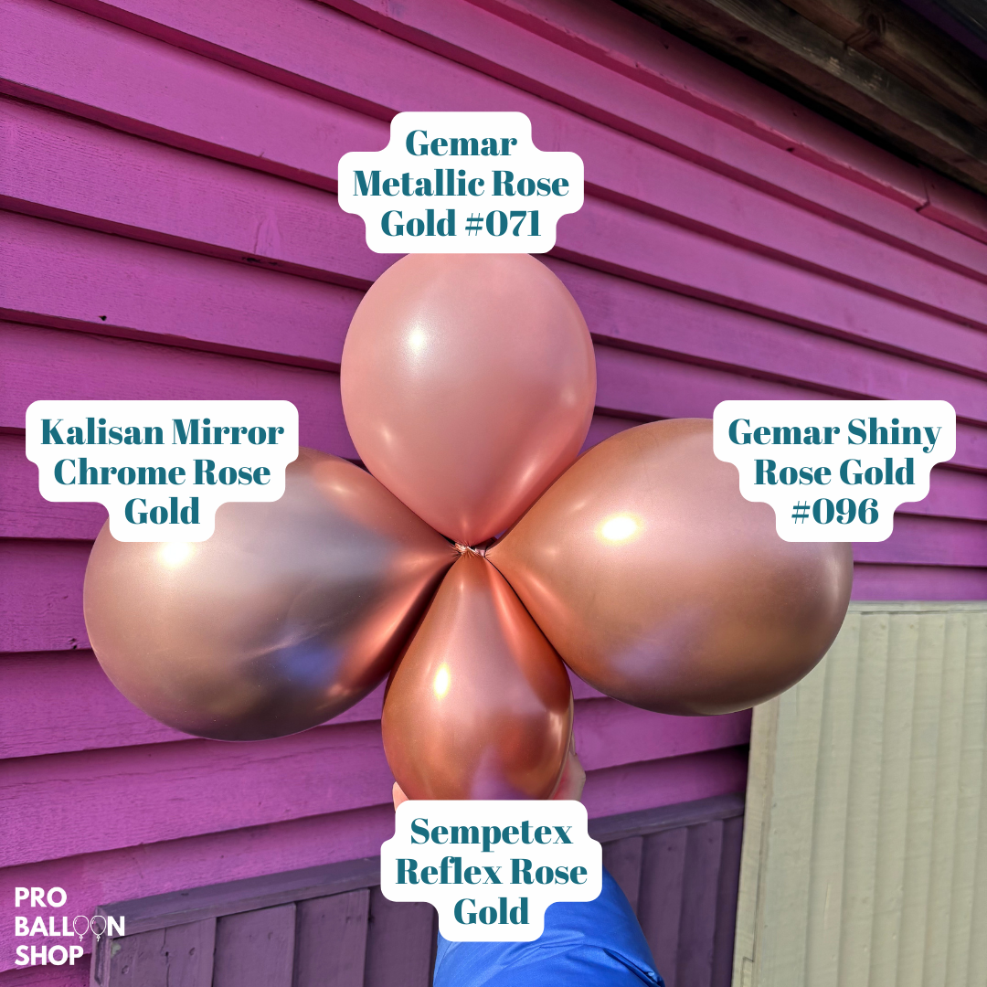 Colour Chart - Metallic Rose Gold