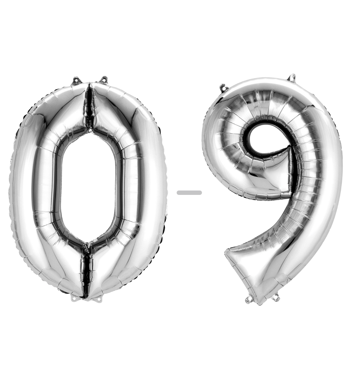 Anagram Minishape Anagram Silver Foil Numbers 0-9