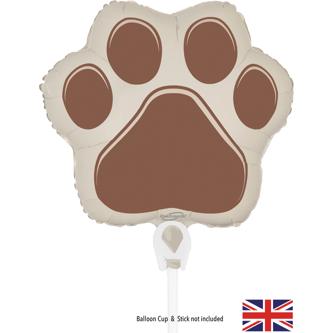 Oaktree Brown Paw Print Foil