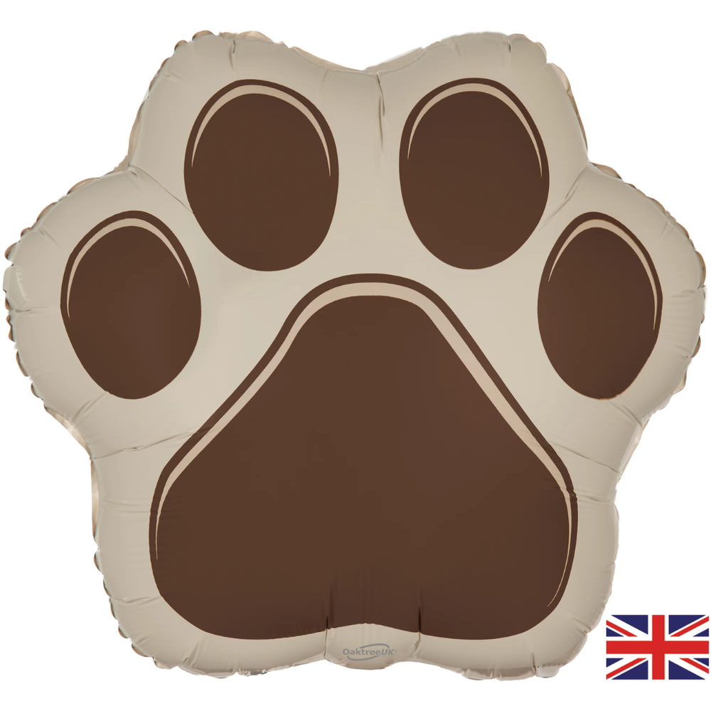 Oaktree Brown Paw Print Foil