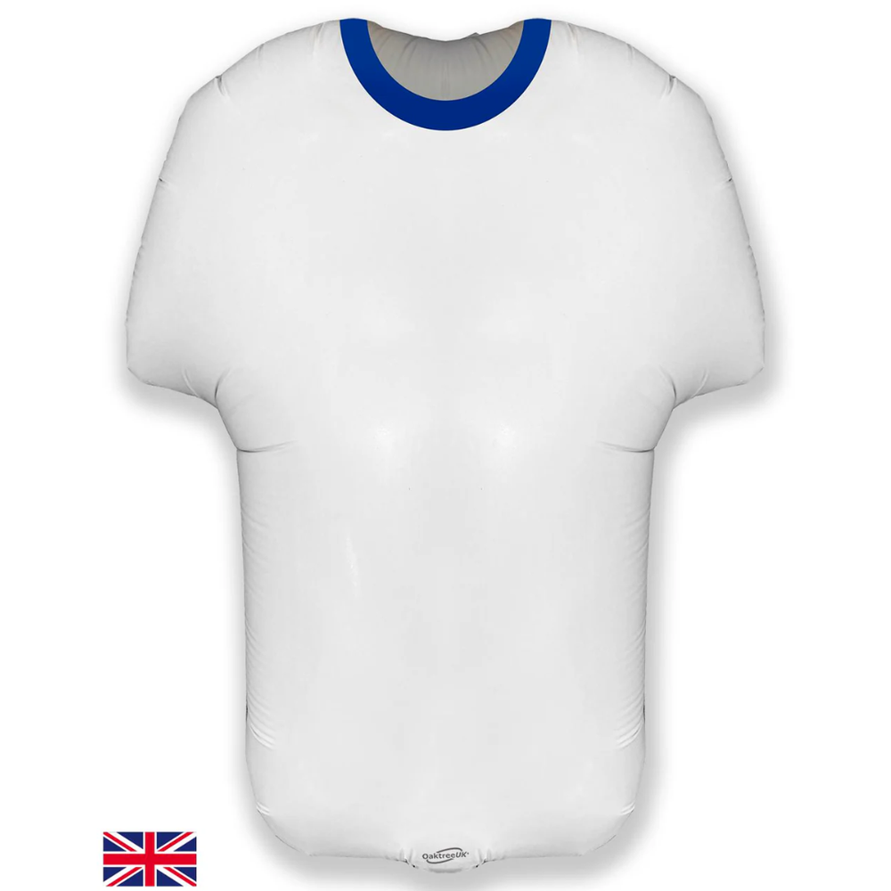 Oaktree Sports Shirt White/Blue Metallic