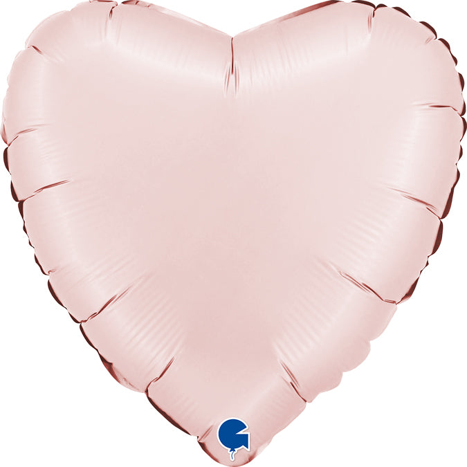Grabo Satin Pastel Pink Heart Foil