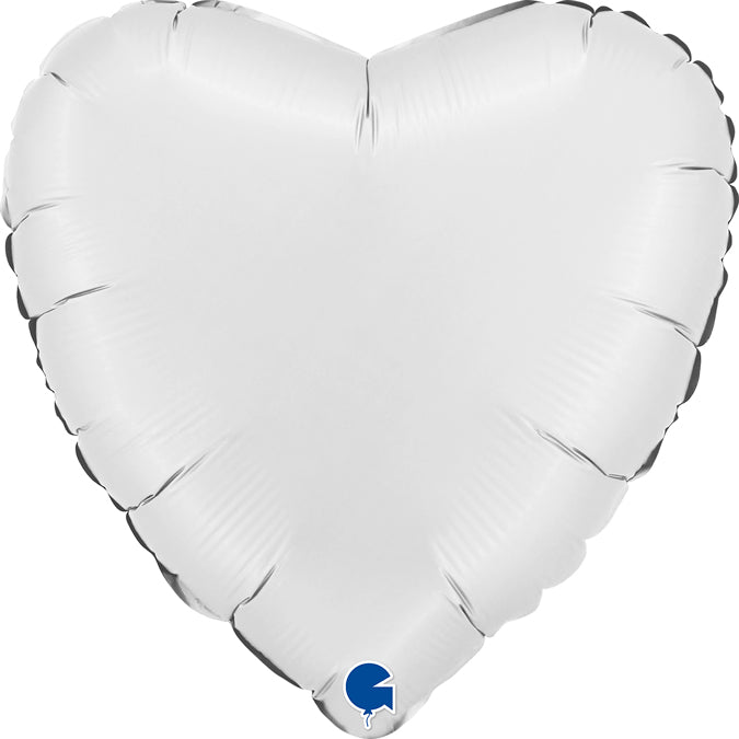 Grabo Satin White Heart Foil