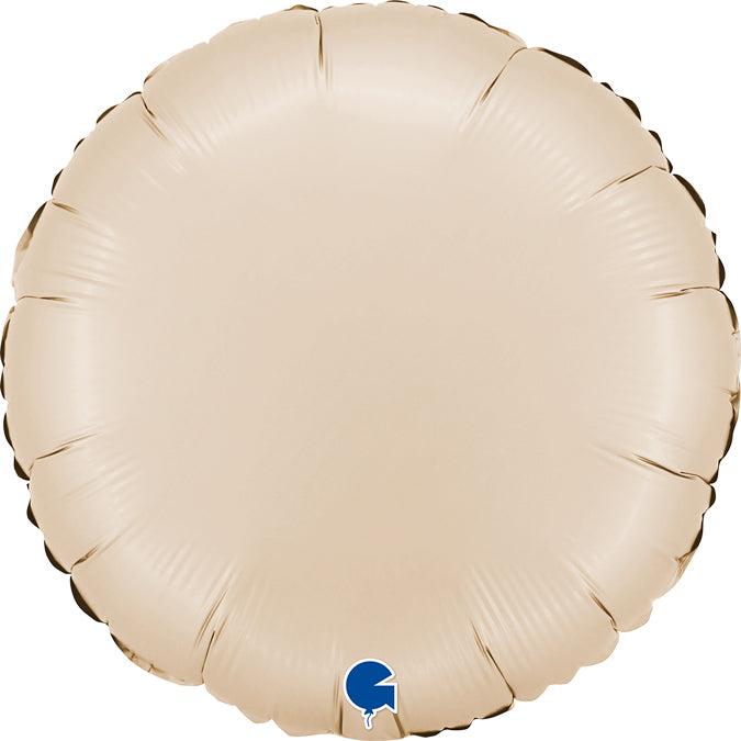 Grabo Satin Cream Round Foil