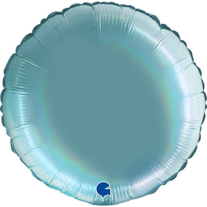 Grabo Holographic Platinum Tenerife Sea Round Foil