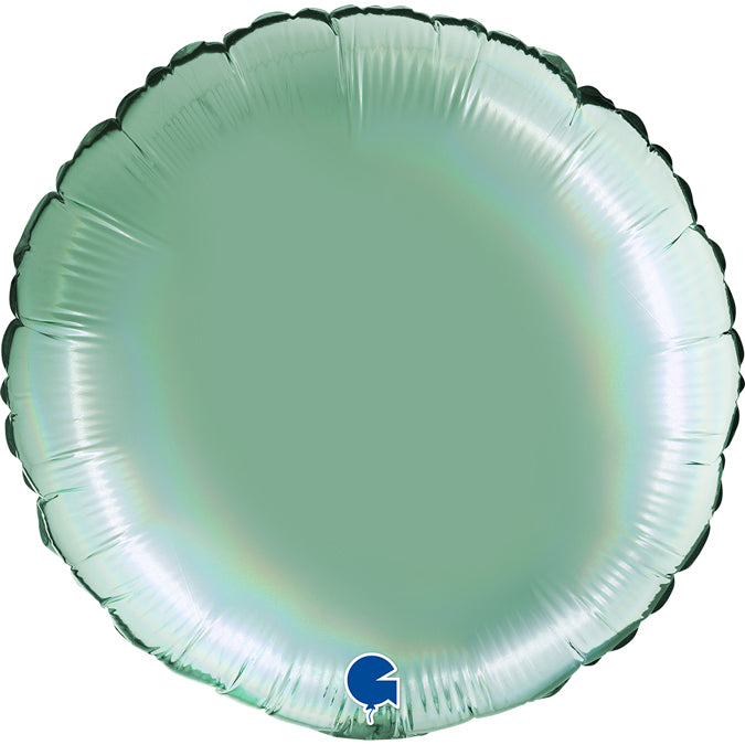 Grabo Holographic Platinum Tiffany Round Foil