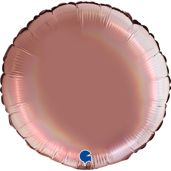 Grabo Holographic Platinum Rosè Round Foil