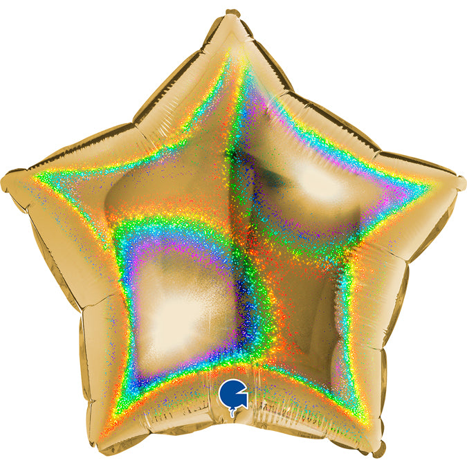 Grabo Glitter Holographic Gold Star Foil