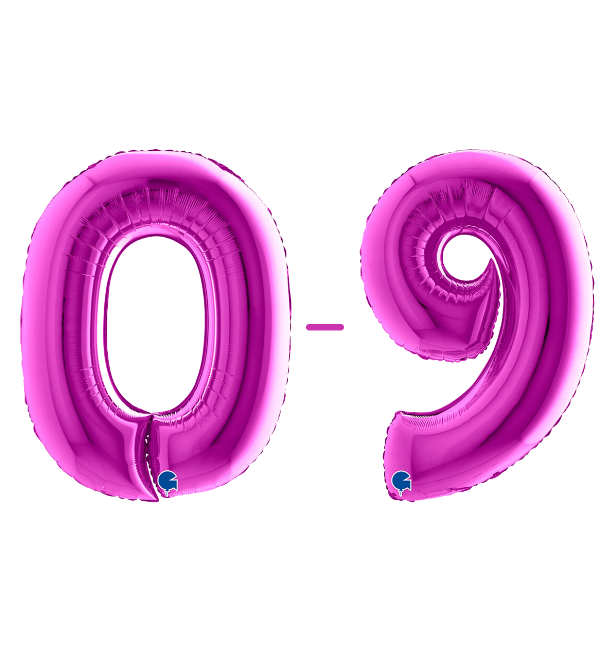 Grabo Purple Foil Numbers 0-9
