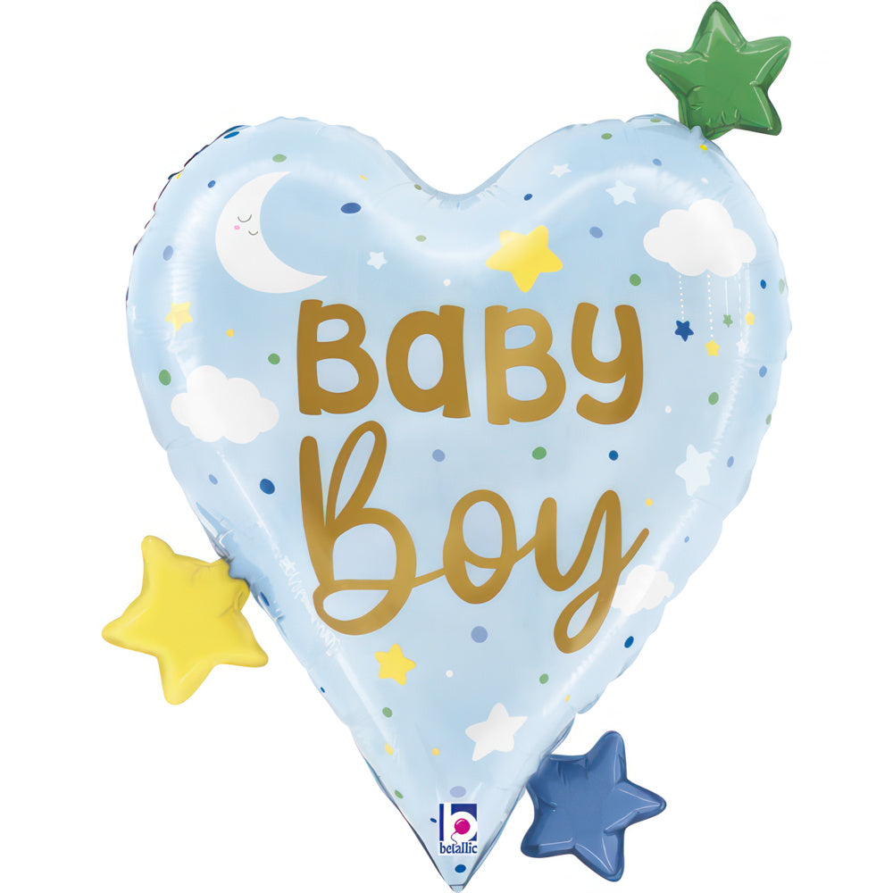 Betallic Baby Boy Hearts Stars Foil