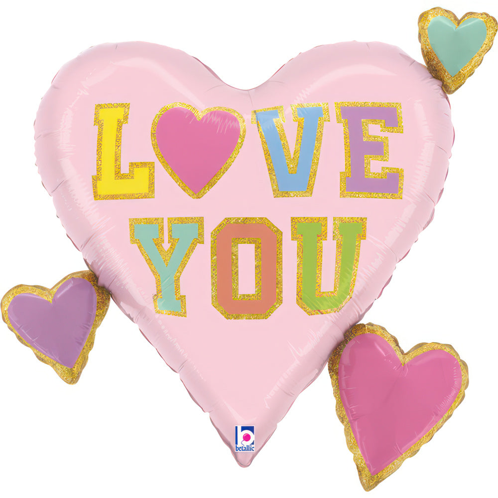 Betallic Love Patch Hearts Foil