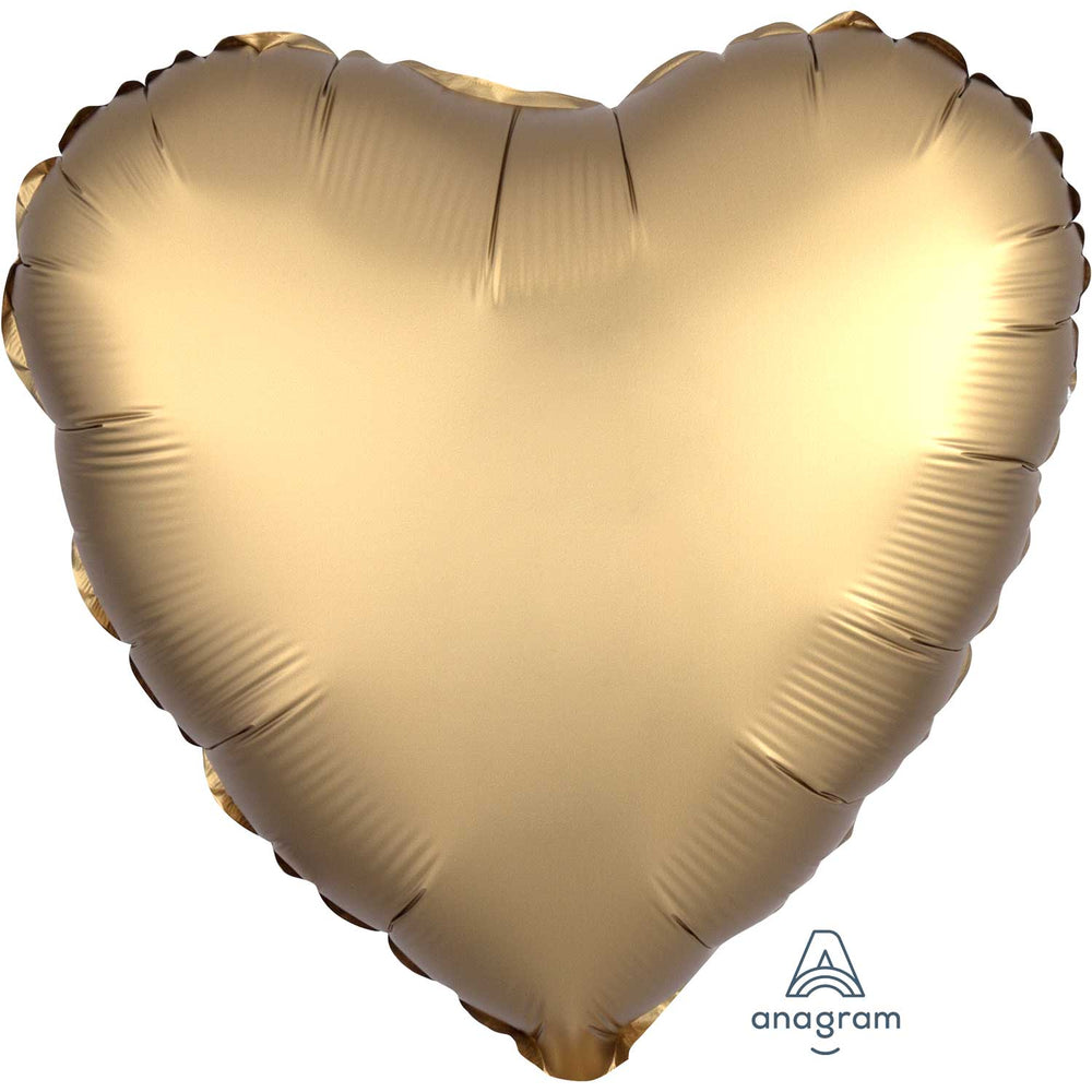 Anagram Gold Sateen Heart Satin Luxe Standard HX Foil