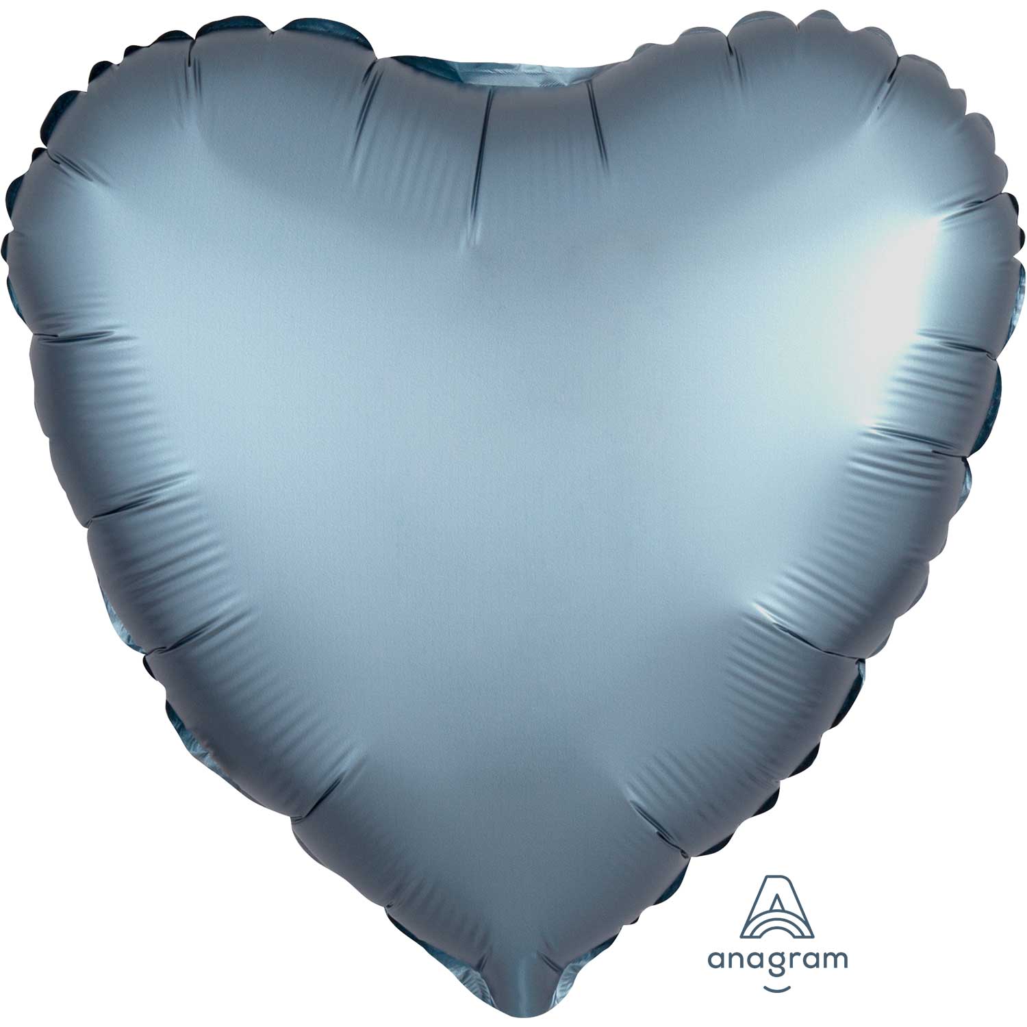 Anagram Steel Blue Heart Satin Luxe Standard HX Foil