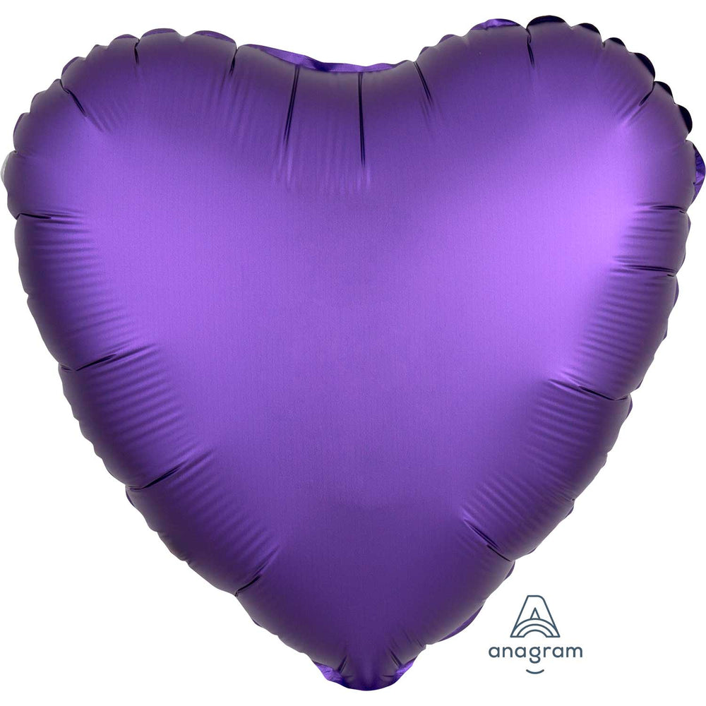 Anagram Purple Royale Heart Satin Luxe Standard HX Foil