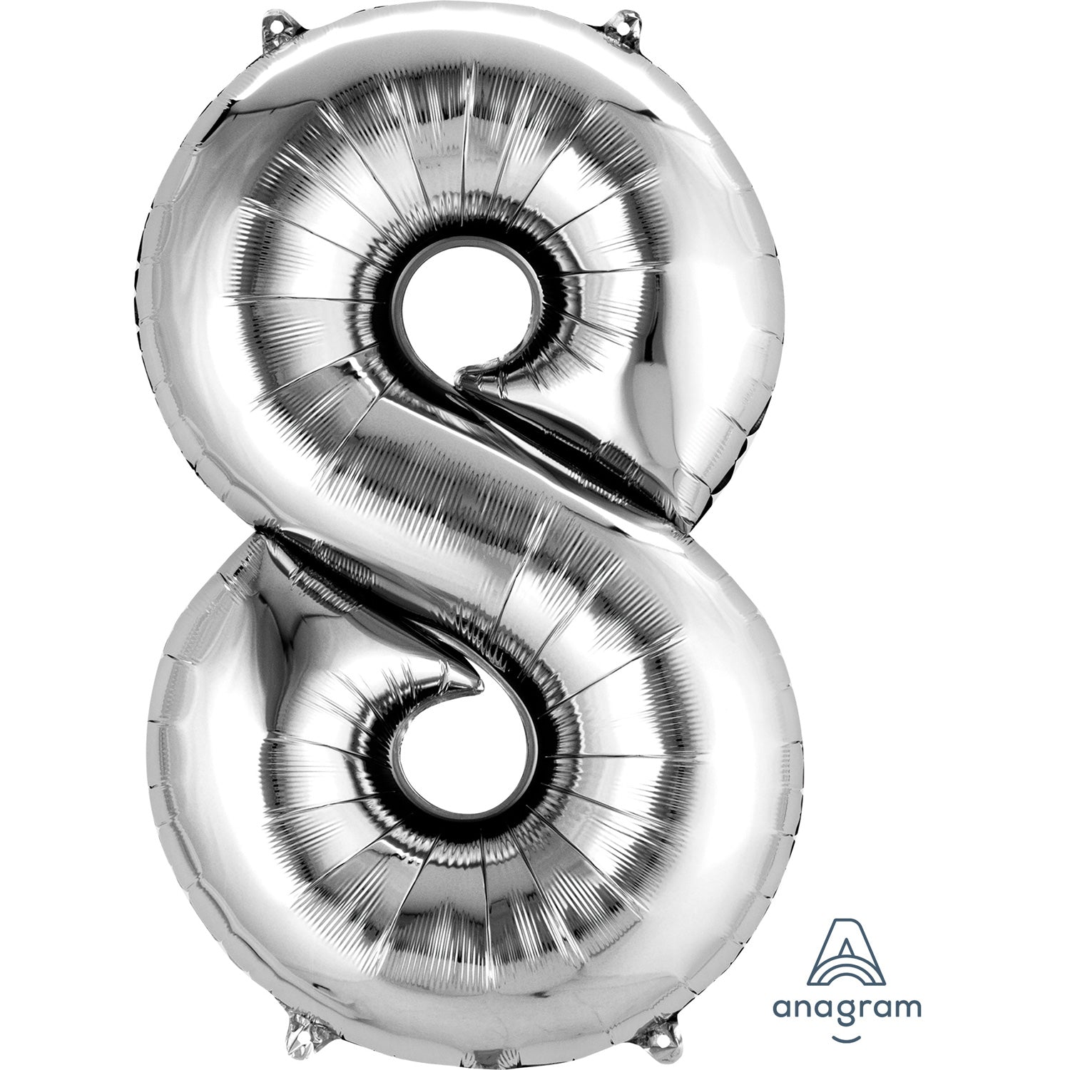 Anagram SuperShape Anagram Silver Foil Numbers 0-9